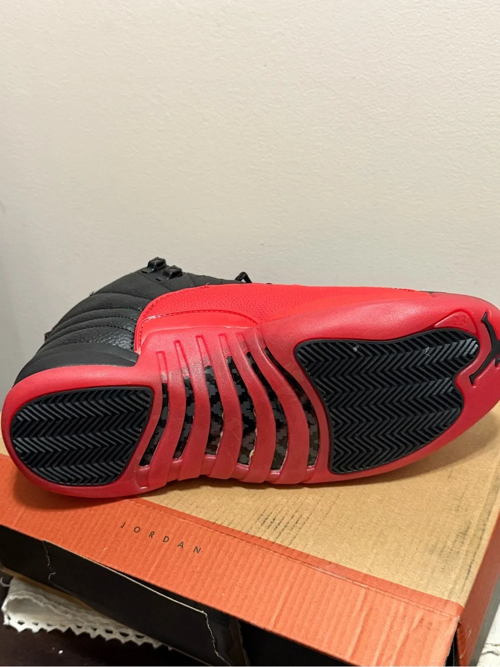 Jordan Black & Red High-Top Basketball Sneakers